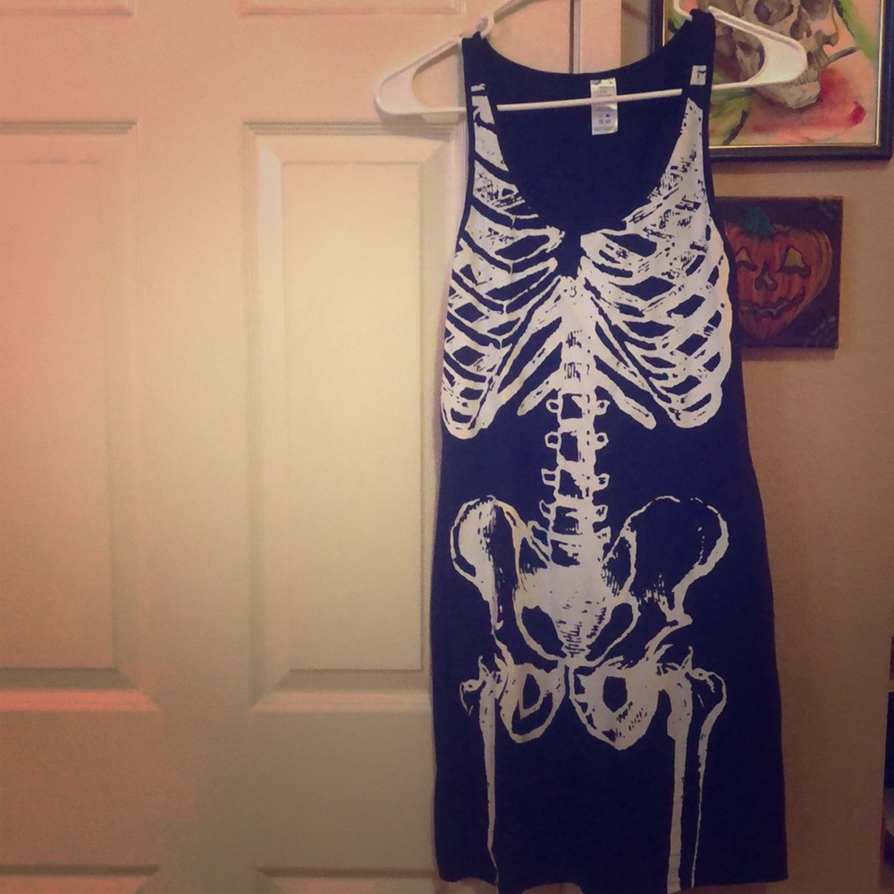 Spirit Halloween skeleton dress